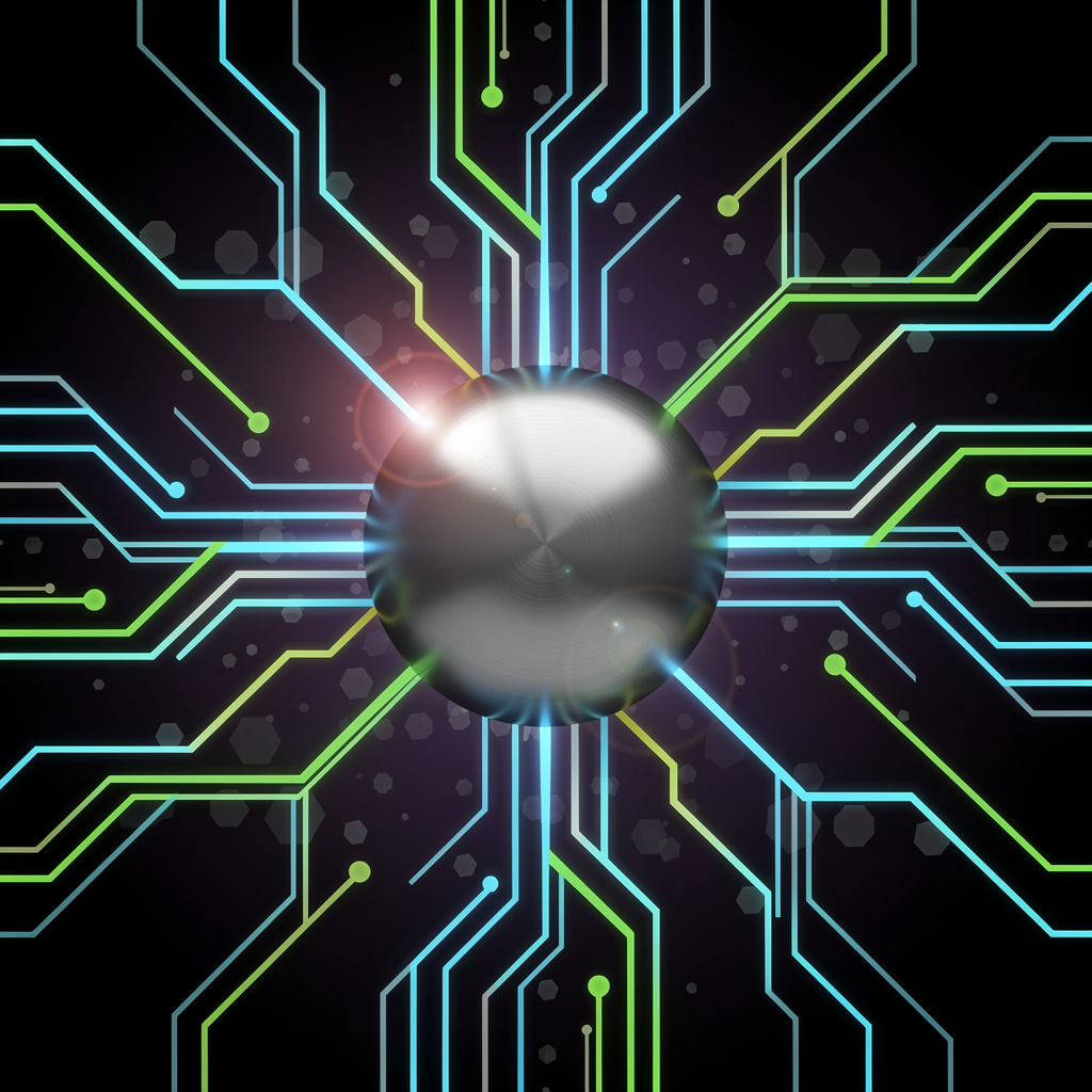 Digital technology and AI visualization